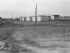 Farm Security Administration (FSA) temporary camp for migrants, Gridley, California, 1939. Creator: Dorothea Lange