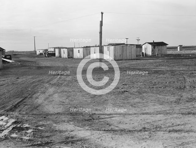 Farm Security Administration (FSA) temporary camp for migrants, Gridley, California, 1939. Creator: Dorothea Lange.
