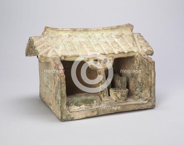 Farm Shed with Grain Mill, Eastern Han dynasty (A.D. 25-220). Creator: Unknown.
