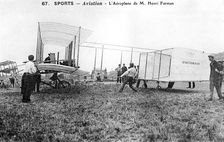 Farman biplane No 1, c1912