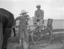 Farmer and son near Stanton, Texas, 1937. Creator: Dorothea Lange