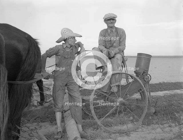 Farmer and son near Stanton, Texas, 1937. Creator: Dorothea Lange.