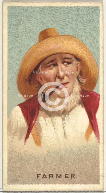 Farmer, from World's Smokers series (N33) for Allen & Ginter Cigarettes, 1888. Creator: Allen & Ginter.