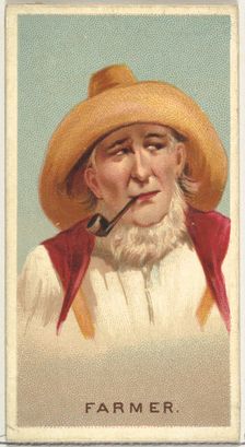 Farmer, from World's Smokers series (N33) for Allen & Ginter Cigarettes, 1888. Creator: Allen & Ginter