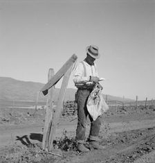 Farmer getting the morning mail, Gem County, Idaho, 1939. Creator: Dorothea Lange
