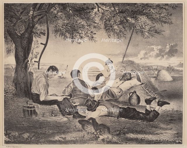Farmer's Nooning, c. 1840. Creator: Unknown.
