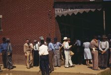 Farmers and townspeople in town on Court day, Campton, Ky., 1940. Creator: Marion Post Wolcott