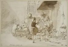 Farmers eat in a kitchen. Creator: Isaac van Ostade