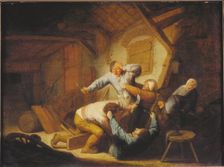 Farmers Fighting, Mid of 17th cen.. Creator: Ostade, Adriaen Jansz, van (1610-1685)