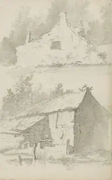 Farmers houses, c.1780-c.1800. Creator: Bernhard Heinrich Thier