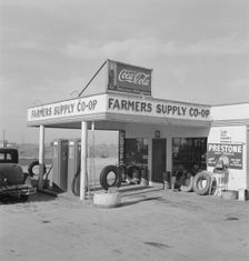 Farmers supply co-op, Nyssa, Malheur County, Oregon, 1939. Creator: Dorothea Lange