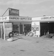 Farmers supply co-op, Nyssa, Malheur County, Oregon, 1939. Creator: Dorothea Lange