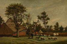 Farmhouse, 1865-1875. Creator: Henri Jean Augustin de Braekeleer