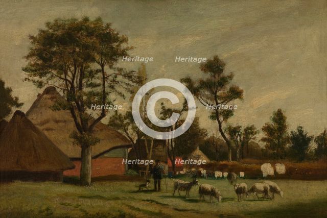 Farmhouse, 1865-1875. Creator: Henri Jean Augustin de Braekeleer.
