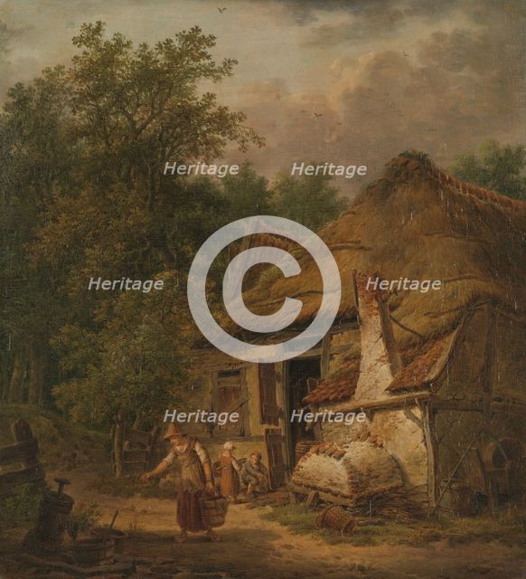 Farmhouse near Helvoirt, 1814-1816. Creator: Pieter Barbiers.