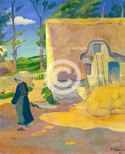 Farmhouse at Le Pouldu, 1890. Creator: Paul Serusier.