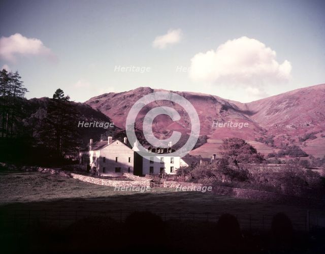 Farmhouse at Rosthwaite, Borrowdale, Lake District, c1955.  Creator: Arthur Charles Kirby Ware.