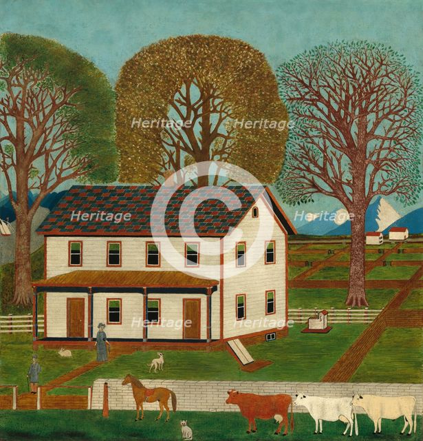 Farmhouse in Mahantango Valley, late 19th century. Creator: Unknown.