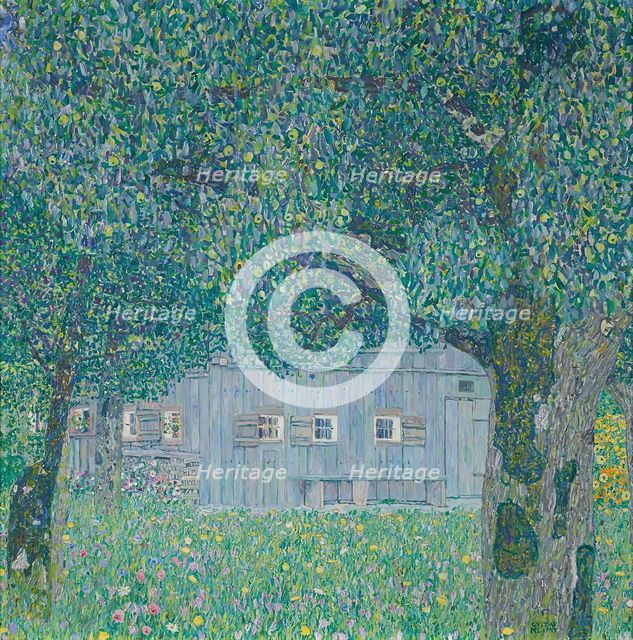 Farmhouse in Buchberg (Upper Austrian farmhouse), 1911. Creator: Gustav Klimt.