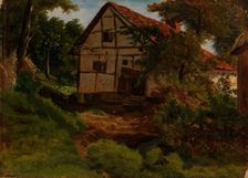 Farmhouse in Germany, Study, 1855. Creator: Werner Holmberg