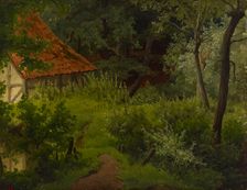 Farmhouse in the Woods, Study, 1855. Creator: Werner Holmberg