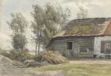 Farmhouse with barn, 1835-1892. Creator: Jan Willem van Borselen