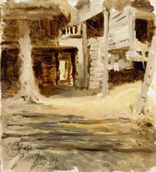 Farmhouse Yard, 1878. Creator: Il'ya Repin