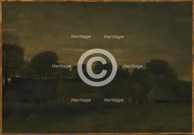 Farming Village at Twilight, 1885.