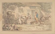 Farming scene, 1780-1827. Creator: Thomas Rowlandson