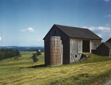 Farmland in the Catskill country, in New York State, 1943. Creator: John Collier