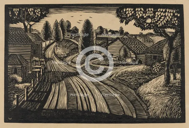 Farmlands, ca.1935 - 1943. Creator: James Lesesne Wells.