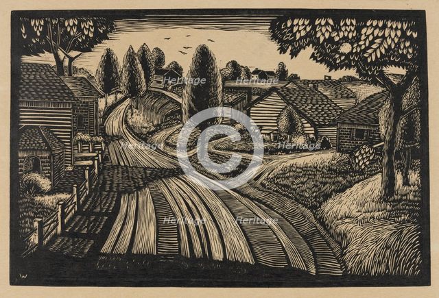 Farmlands, ca.1935 - 1943. Creator: James Lesesne Wells.