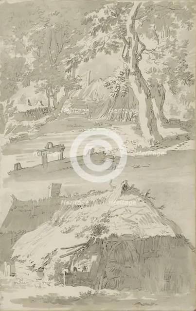 Farms, c.1780-c.1800. Creator: Bernhard Heinrich Thier.