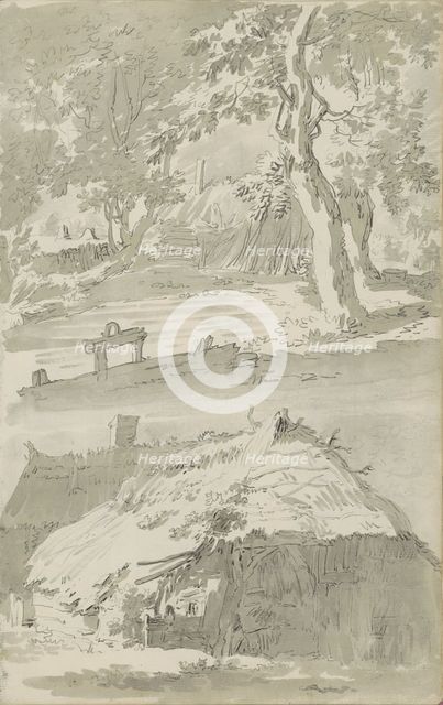 Farms, c.1780-c.1800. Creator: Bernhard Heinrich Thier.