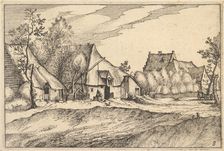 Farms in a Village from Regiunculae et Villae Aliquot Ducatus Brabantiae, ca. 1610. Creator: Claes Jansz Visscher