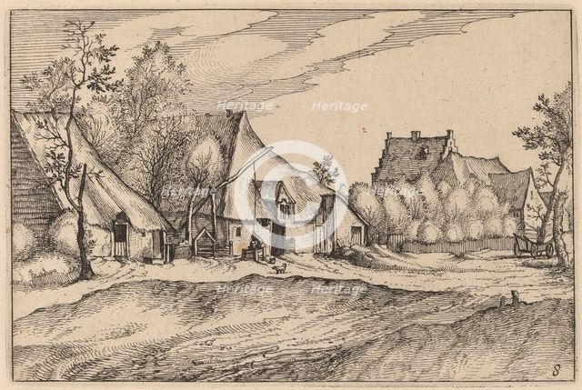 Farms in a Village, published 1612. Creator: Claes Jansz Visscher.