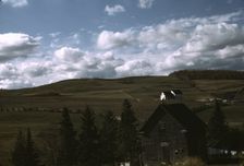 Farms in the vicinity of Caribou, Aroostook County, Maine., 1940. Creator: Jack Delano