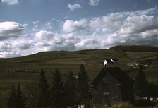 Farms in the vicinity of Caribou, Aroostook County, Maine., 1940. Creator: Jack Delano