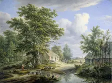 Farms on the Fringe of a Wood, 1812. Creator: Egbert van Drielst