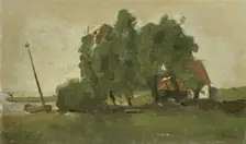 Farmstead, c.1880-c.1923. Creator: George Hendrik Breitner