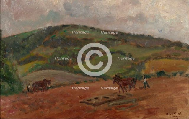 Farmwork, 1924. Creator: Alfred William Finch.