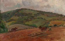 Farmwork, 1924. Creator: Alfred William Finch
