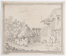 Farmyard, 1758. Creator: Barthélémy-Augustin Blondel d'Azincourt