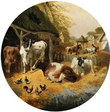 Farmyard, 1852. Creator: John Frederick Herring I