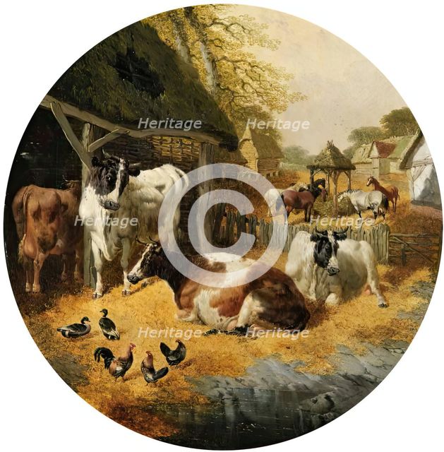 Farmyard, 1852. Creator: John Frederick Herring I.