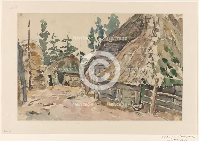 Farmyard, 1873-1932. Creator: Willem Steenhoff.