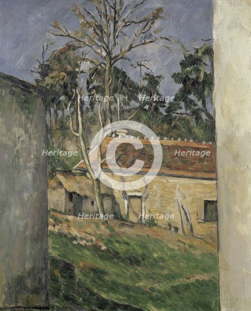 Farmyard, 1879. Artist: Cézanne, Paul (1839-1906)