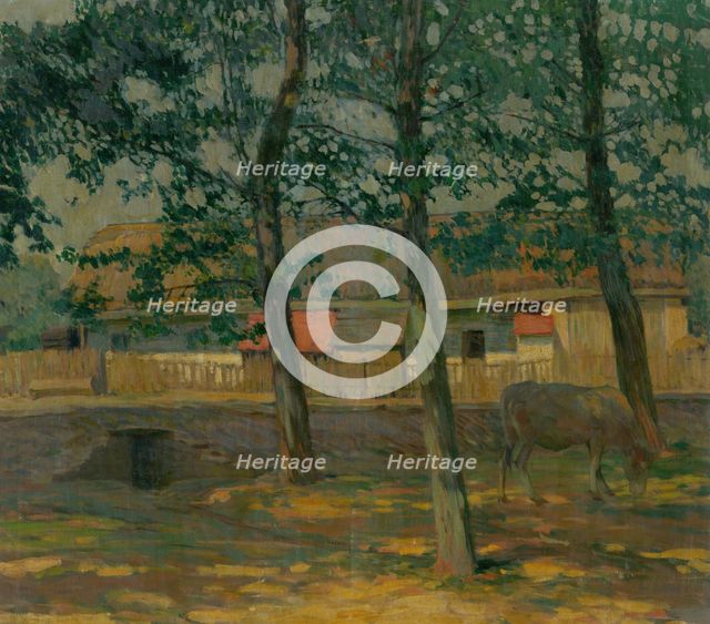 Farmyard, 1928-1938. Creator: Antonin Hudecek.