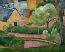 Farmyard at Le Pouldu, about 1892. Creator: Jan Verkade