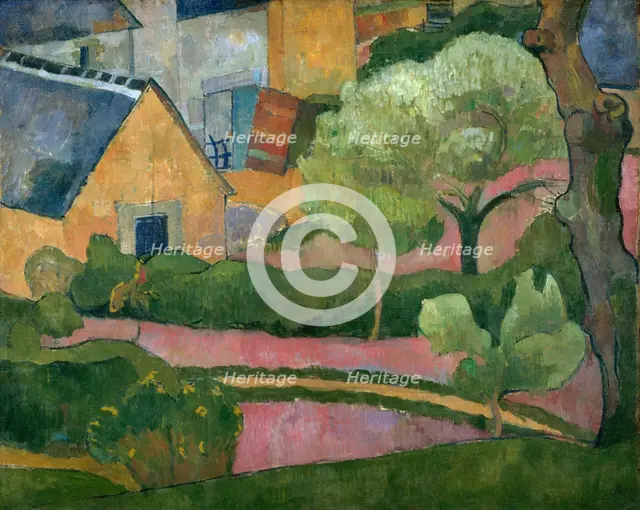 Farmyard at Le Pouldu, about 1892. Creator: Jan Verkade.
